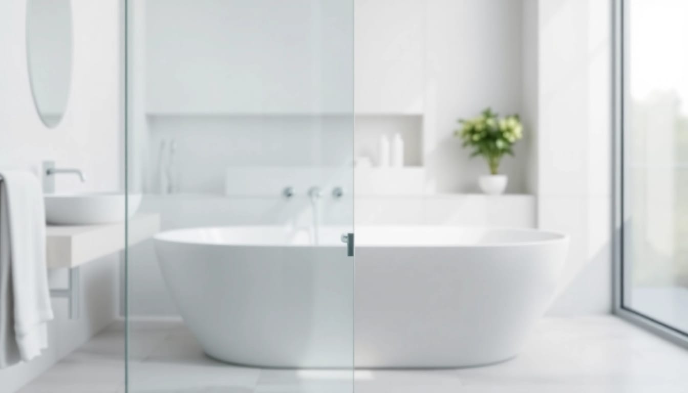 Enhance your space with a stylish shower screen sliding door, showcasing clarity and modern design.