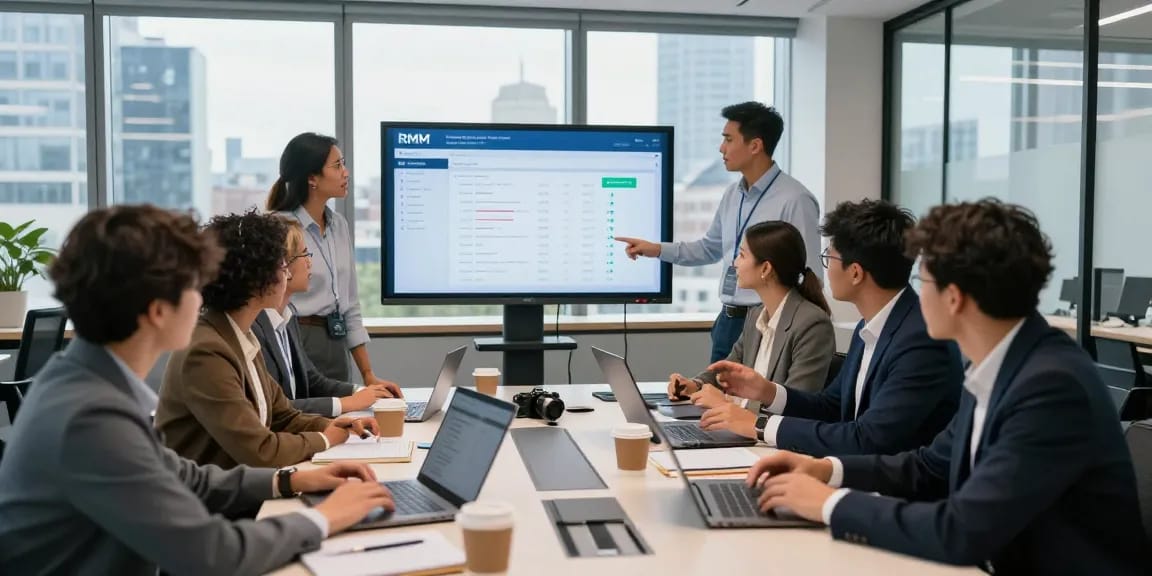 Proactive business IT support in Londor with expert team collaborating in a modern office.