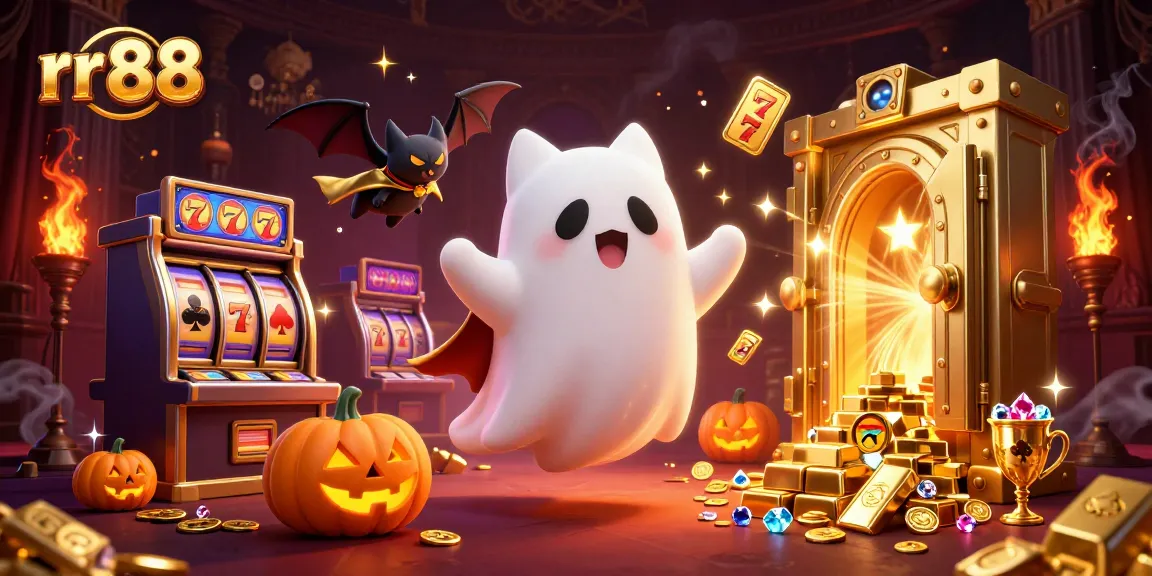 Play thrilling games like slots at rr 88 casino featuring ghostly characters and glowing treasures.