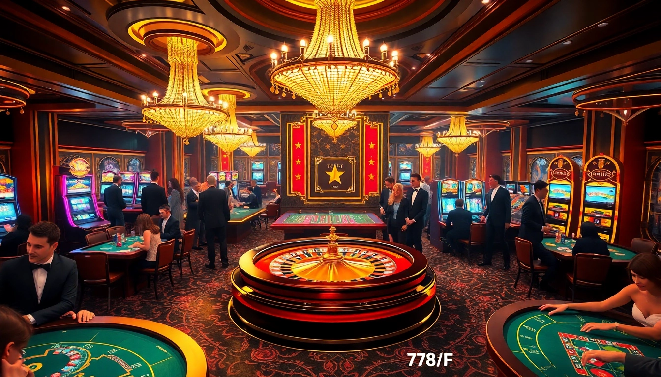 Experience the thrill of gambling at 789f com with vibrant casino visuals and engaging gaming elements.