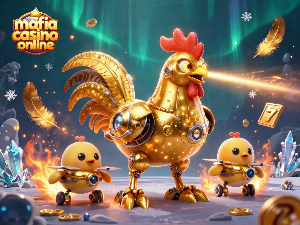 Experience the excitement of mafia casino online with dynamic slot reels and vibrant characters.