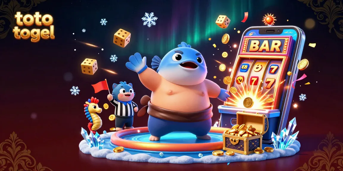 Experience thrilling toto togel excitement with vibrant casino characters in an underwater slot scene.