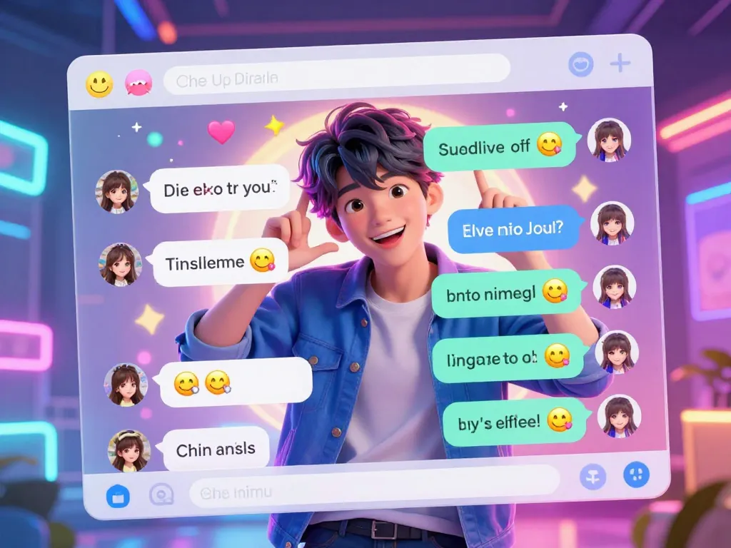 Engaging chat interface showcasing a character and user interaction, ideal for discovering what it means to crush on someone.