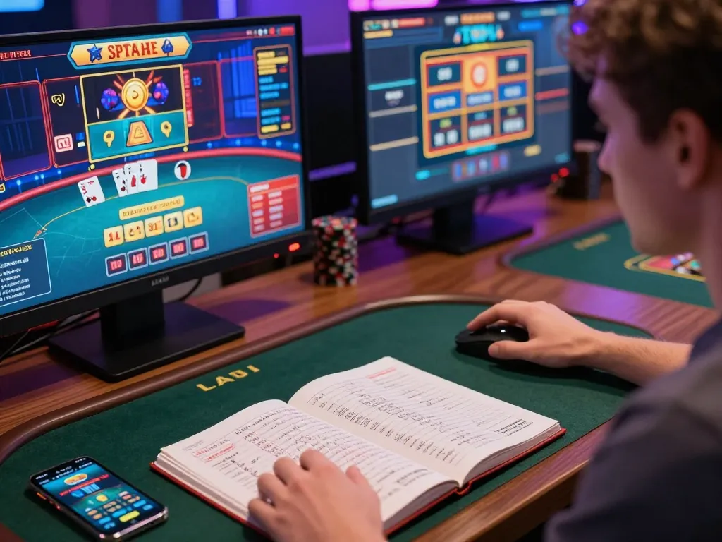 Player engages in online gambling with link lc88, displaying strategic gameplay and casino interfaces.