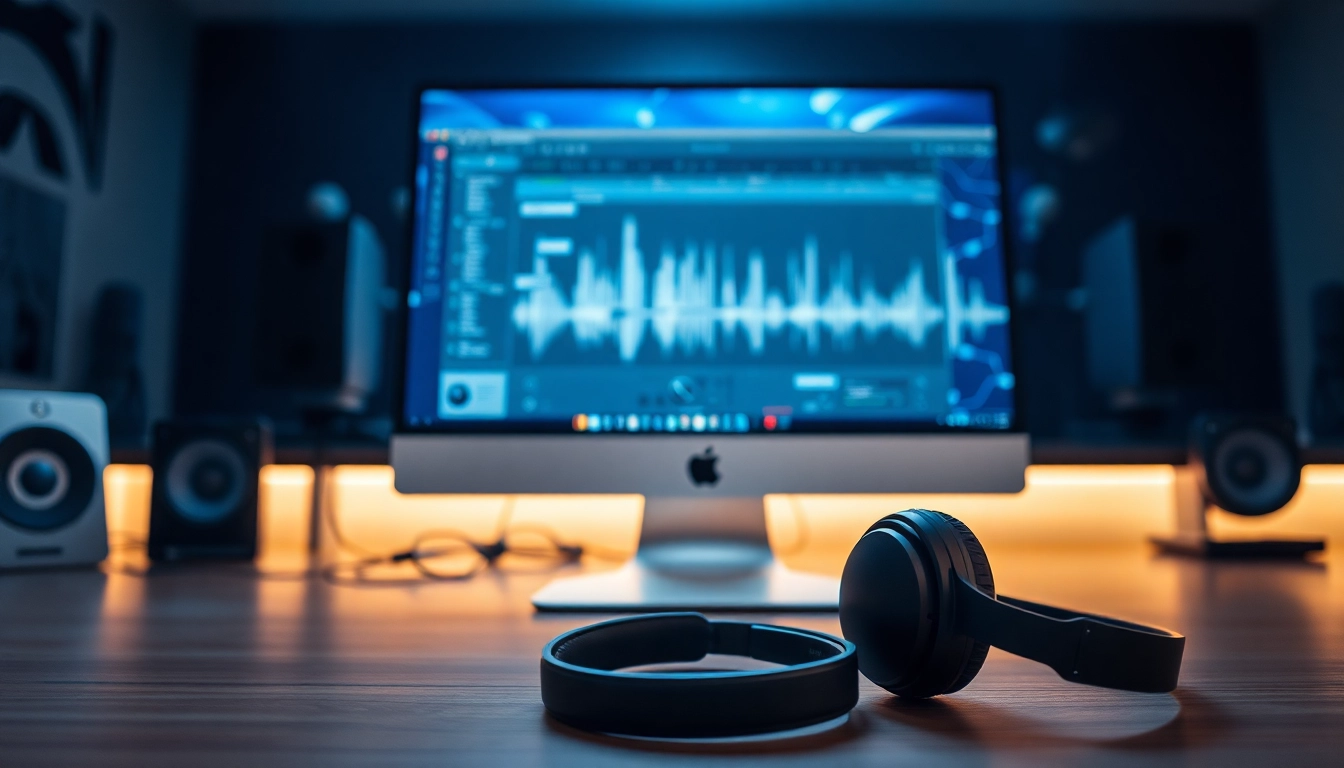 Create lifelike audio experiences with AI Voice technologies in a modern workspace.