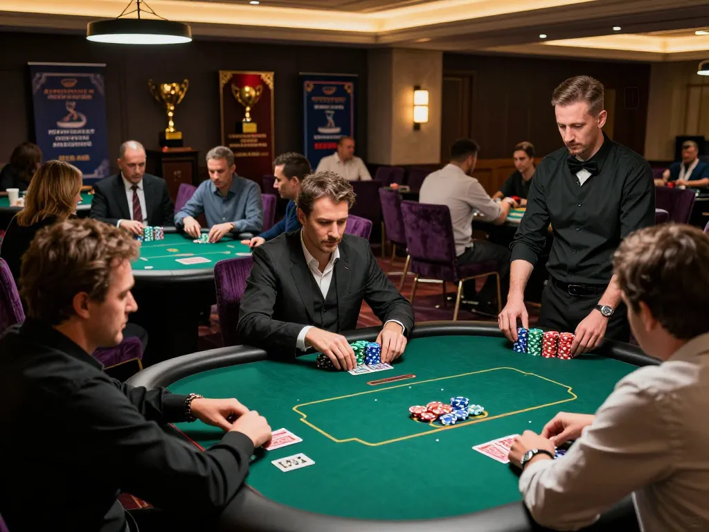 Players strategizing their moves during a thrilling poker match at sunwingo