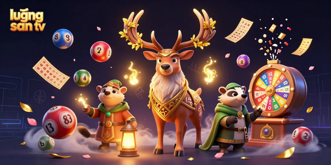Experience exciting gaming moments with lương sơn tv's vibrant 3D fantasy illustration filled with lottery elements.