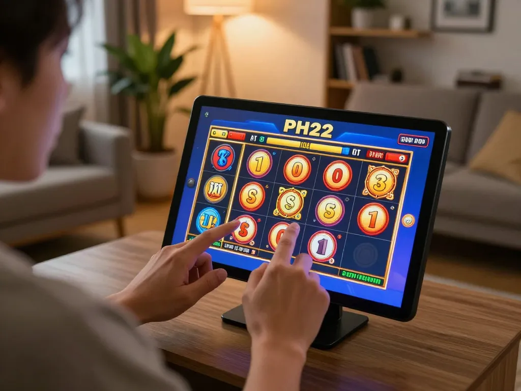 Enjoy engaging gameplay on the PH22 app while relaxing at home with a vibrant slot game interface