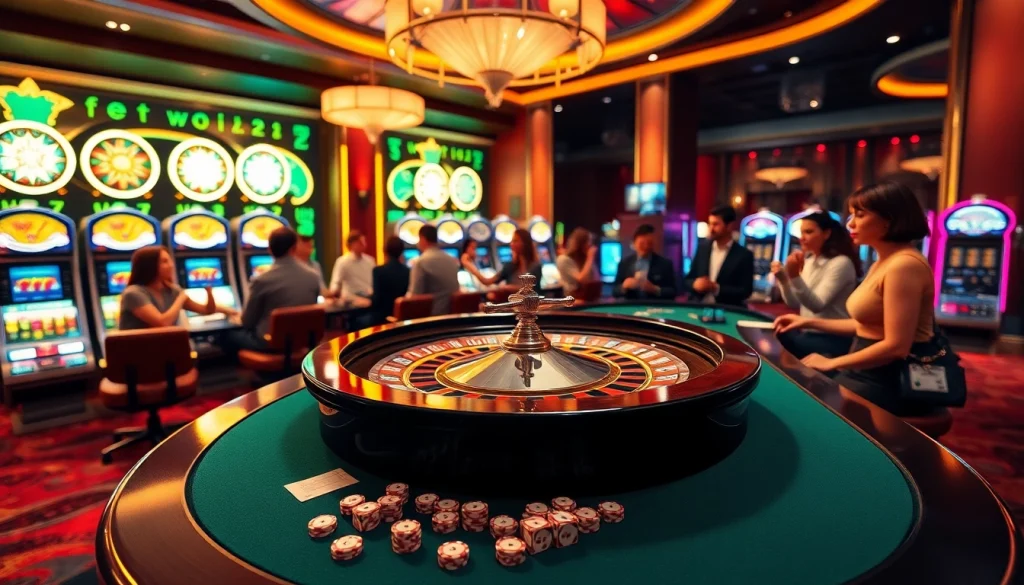 Experience excitement at du 88 in a luxurious casino setting with vibrant tables and thrilling games.