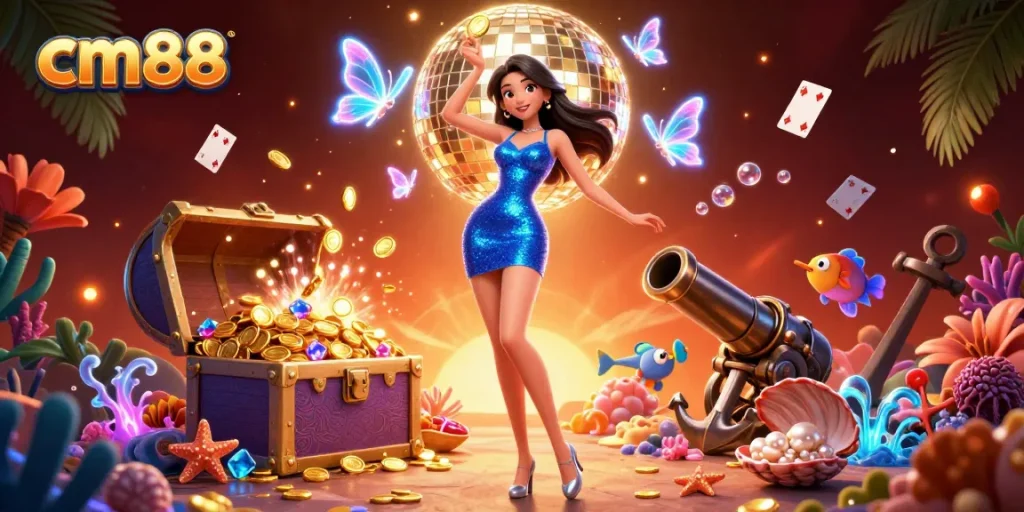 Experience cm88 excitement with thrilling games and jackpots amidst vibrant party atmosphere.