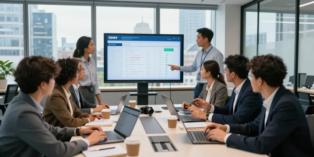Proactive business IT support in Londor with expert team collaborating in a modern office.